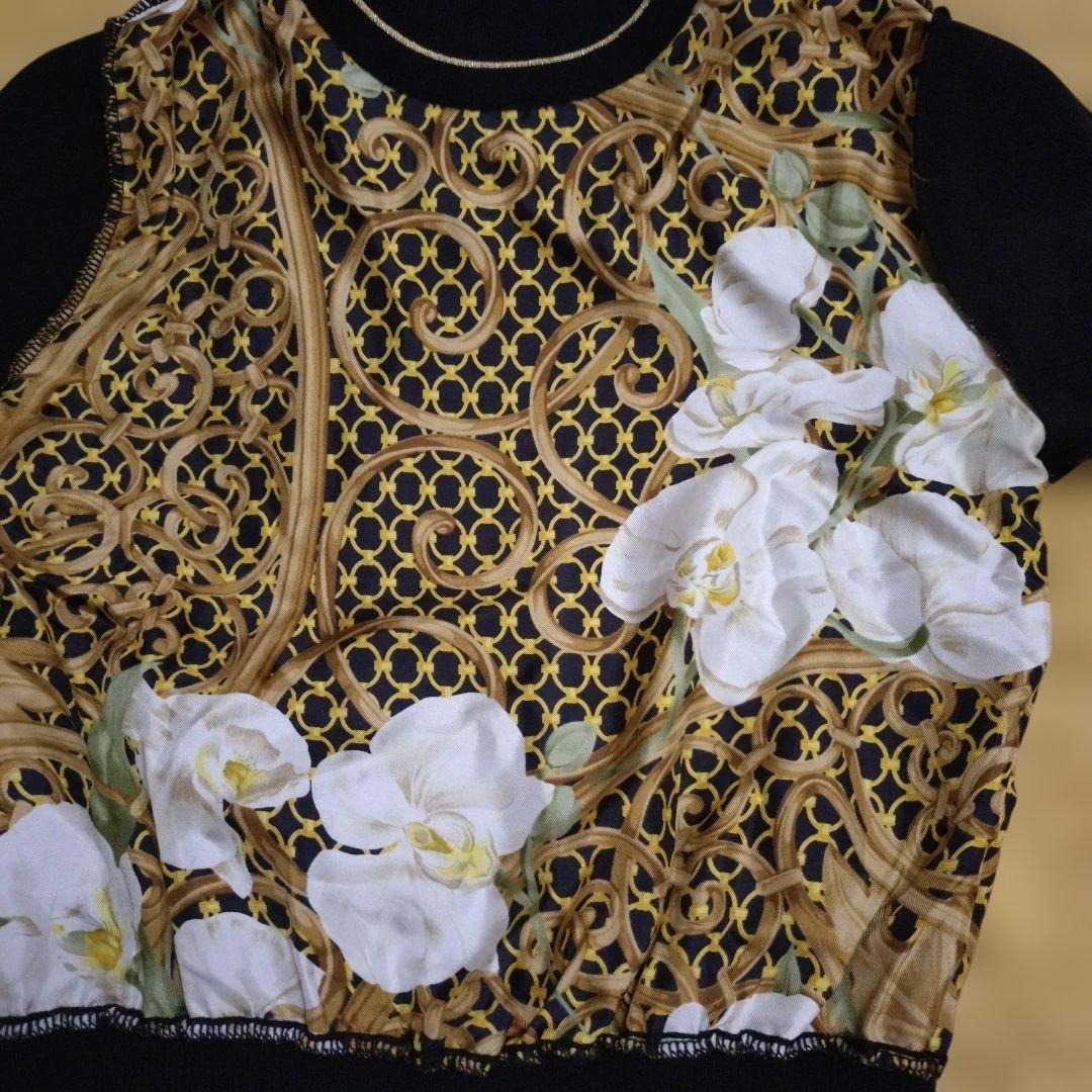 専用Christian Dior フラワープリント 半袖セータートップス