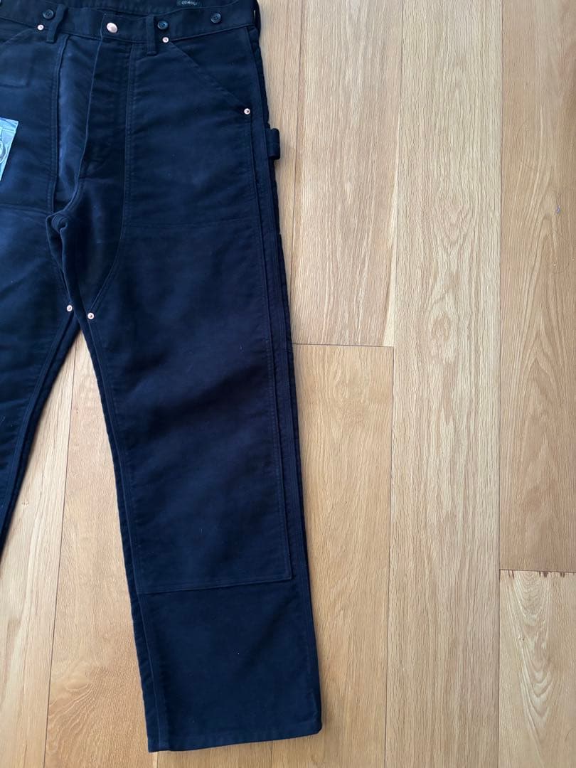 COMOLI モールスキン ペインターパンツ BLACK 3 コモリ 美品