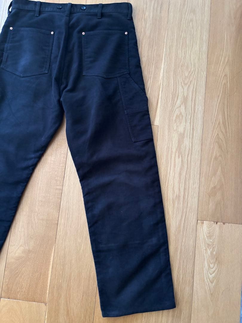 COMOLI モールスキン ペインターパンツ BLACK 3 コモリ 美品