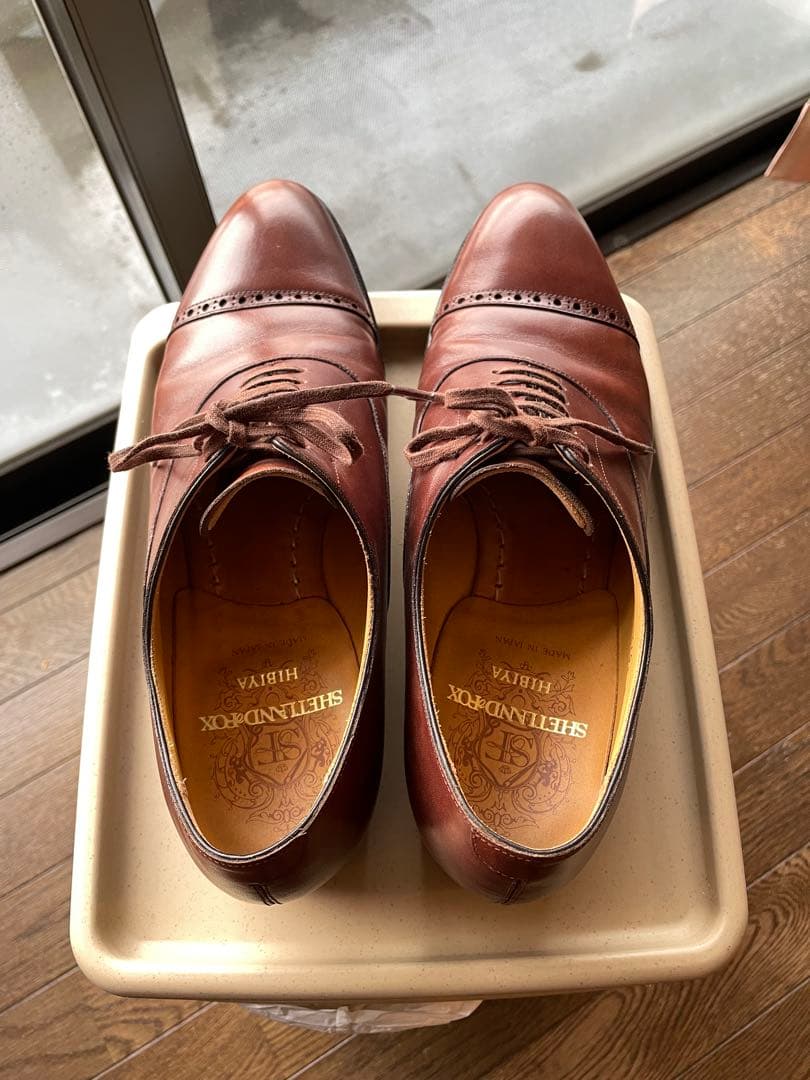 シェットランドフォックス　パンチドキャップトゥ ケンジントンⅡ サイズ7