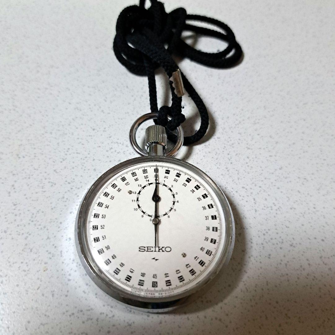 SEIKO ストップウォッチ シルバー