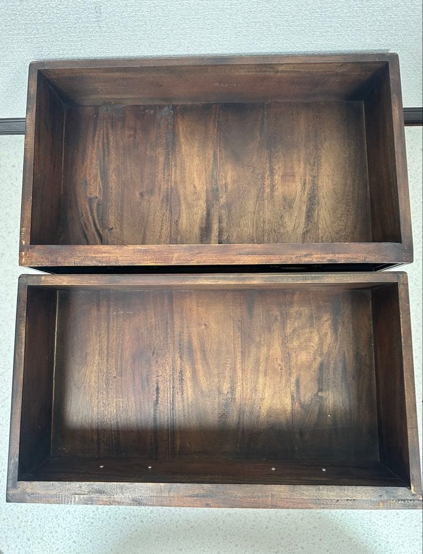 イギリス製 英国 クラシック 4段 チェスト オーク材 無垢材タンス ※i4※