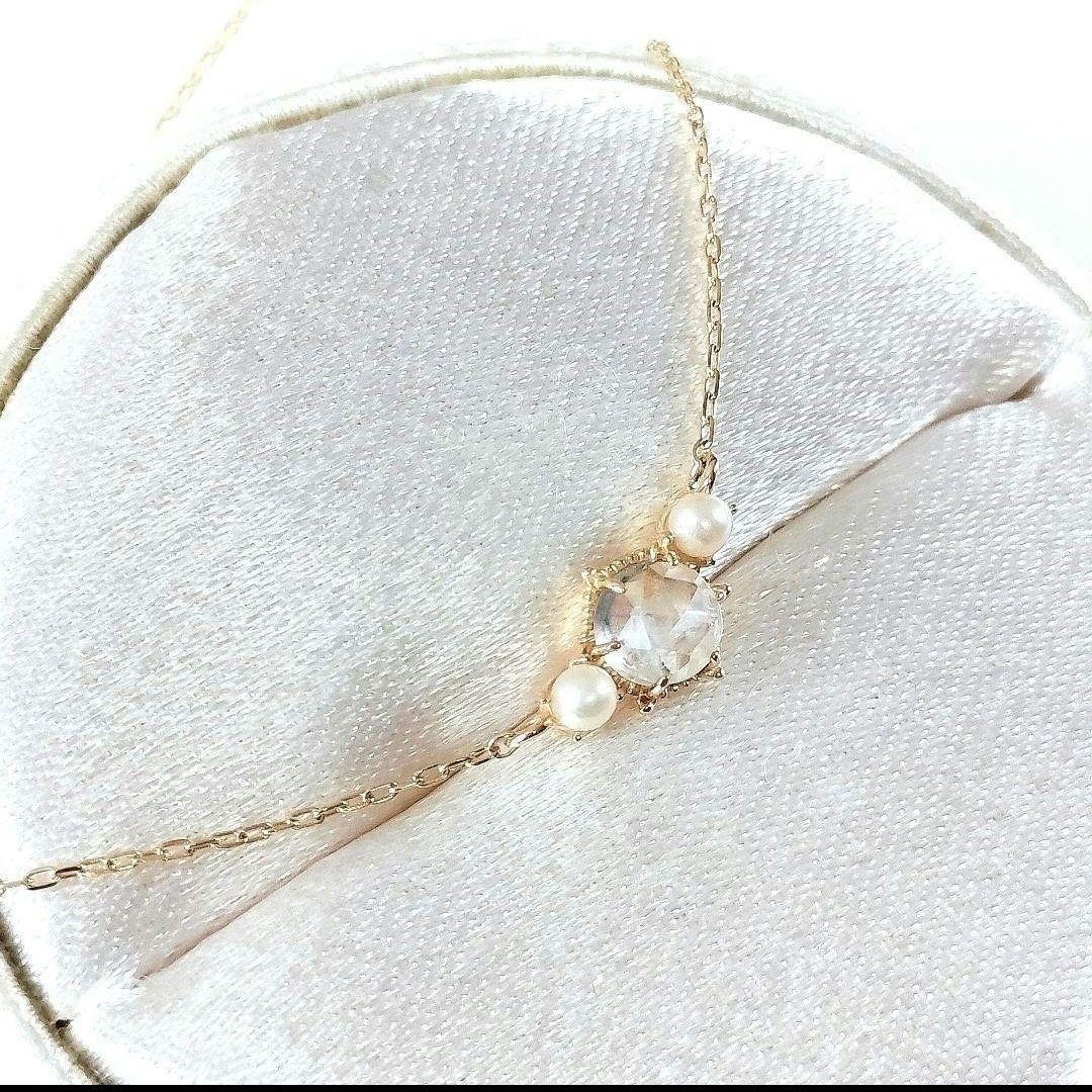 ミ*♪様 ノワールドプーペ K10 ネックレス ロイヤルブルームーンストーン パ