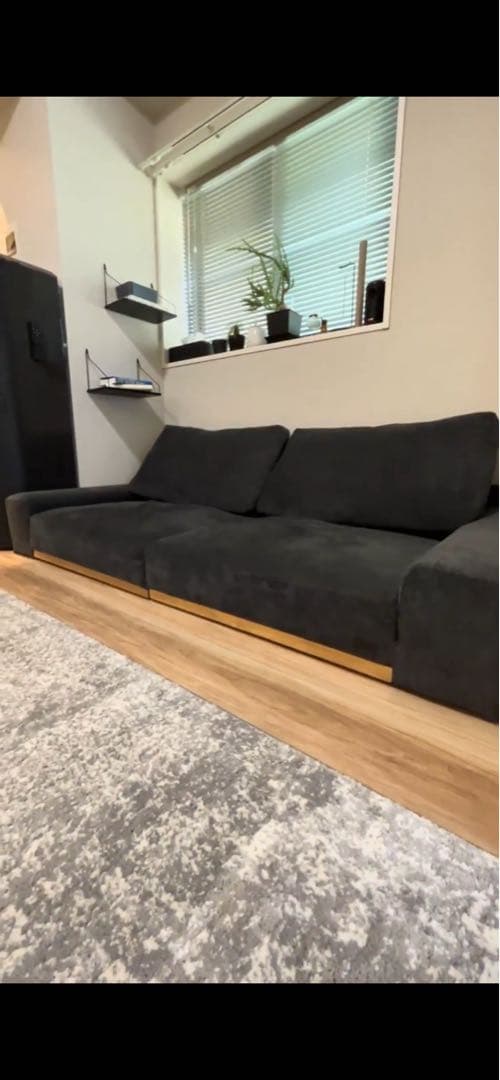 RASIK ローソファ 『Olson オルソン』170cm ダークグレー②