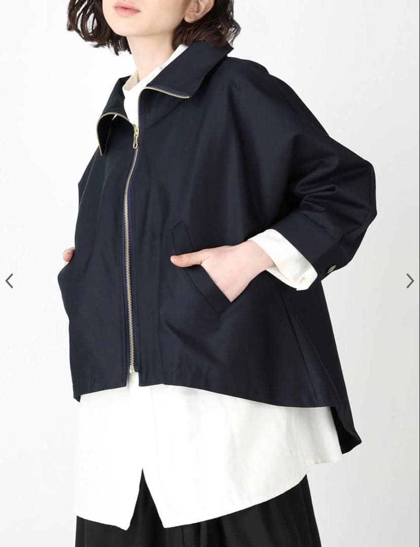 eriko yamaguchi マトウ ブルゾン コットン チノ ブラック M