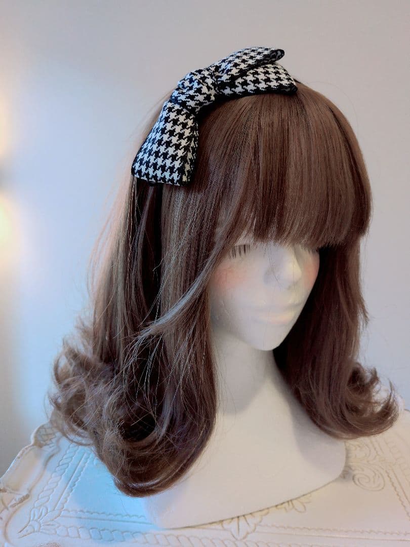 【R・カ】リボン・カチューシャ(クリスタルストーン)