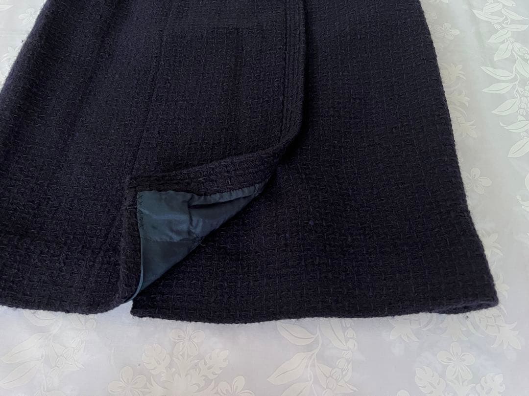 CHANEL シャネル ネイビー ツイード スーツ 美品
