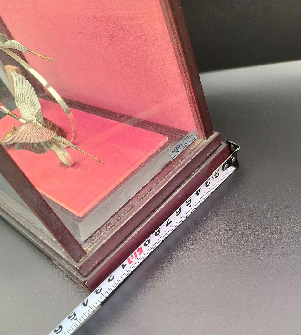 鶴 武比古 純銀 亀 シルバー silver 置物 インテリア 古物 縁起物