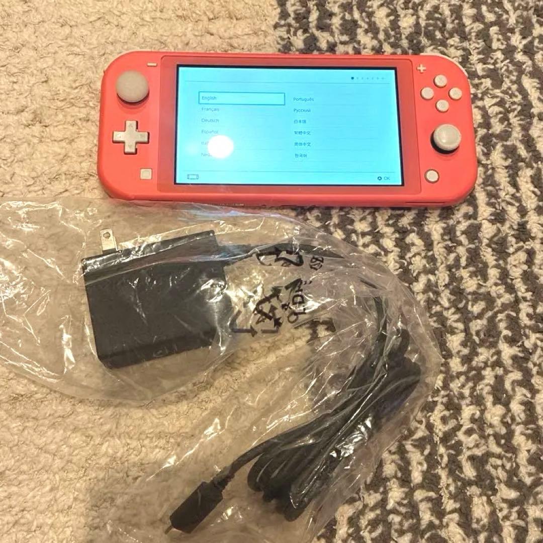 Nintendo Switch Lite コーラル 本体 充電器付き