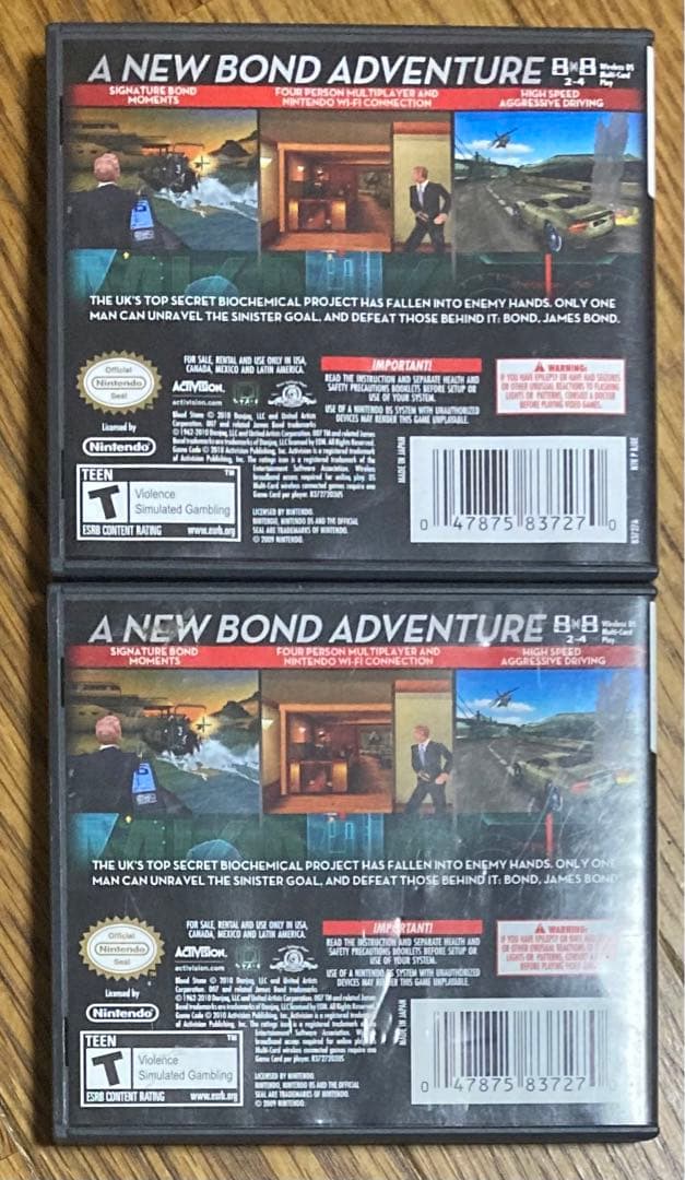 DS対戦2個セット：007 BLOODSTONE（北米版）