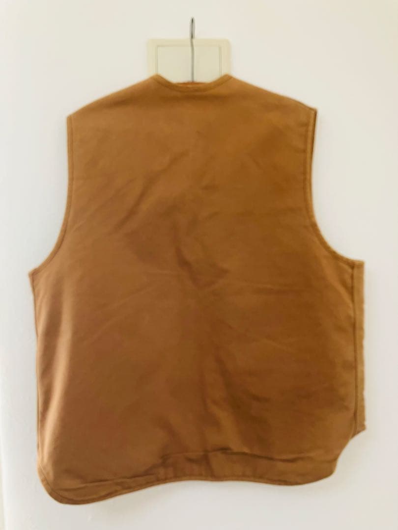 70's carhartt 初期ダッグベストSCOVILLジップ　裏ボアライナー