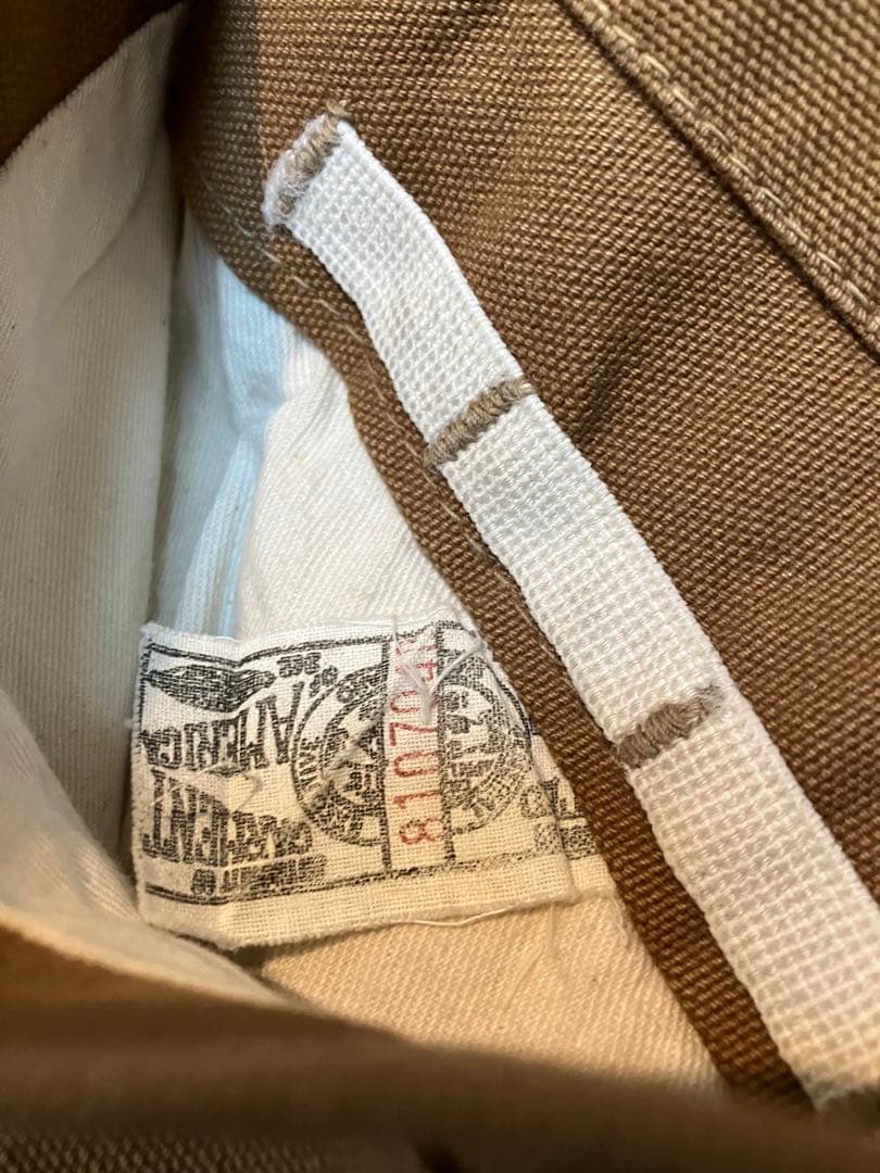 70's carhartt 初期ダッグベストSCOVILLジップ　裏ボアライナー