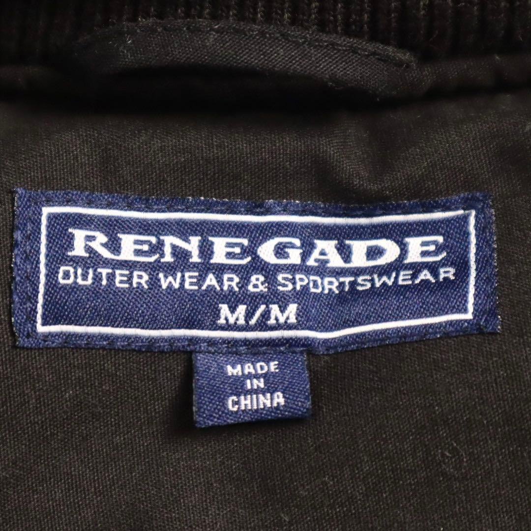 RENEGADE レネゲード 中綿 ダービージャケット ブラック
