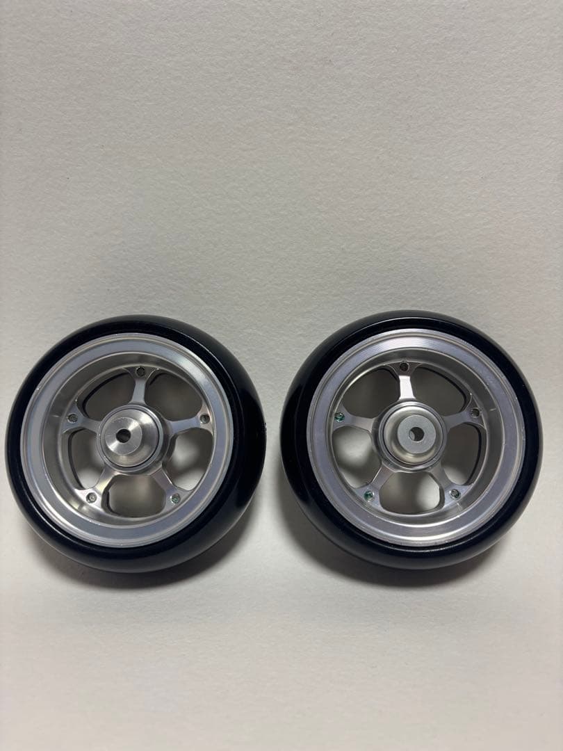 【中古】車椅子 キャスターホイールSET・WCR5・100mm(ゴム:新品!)