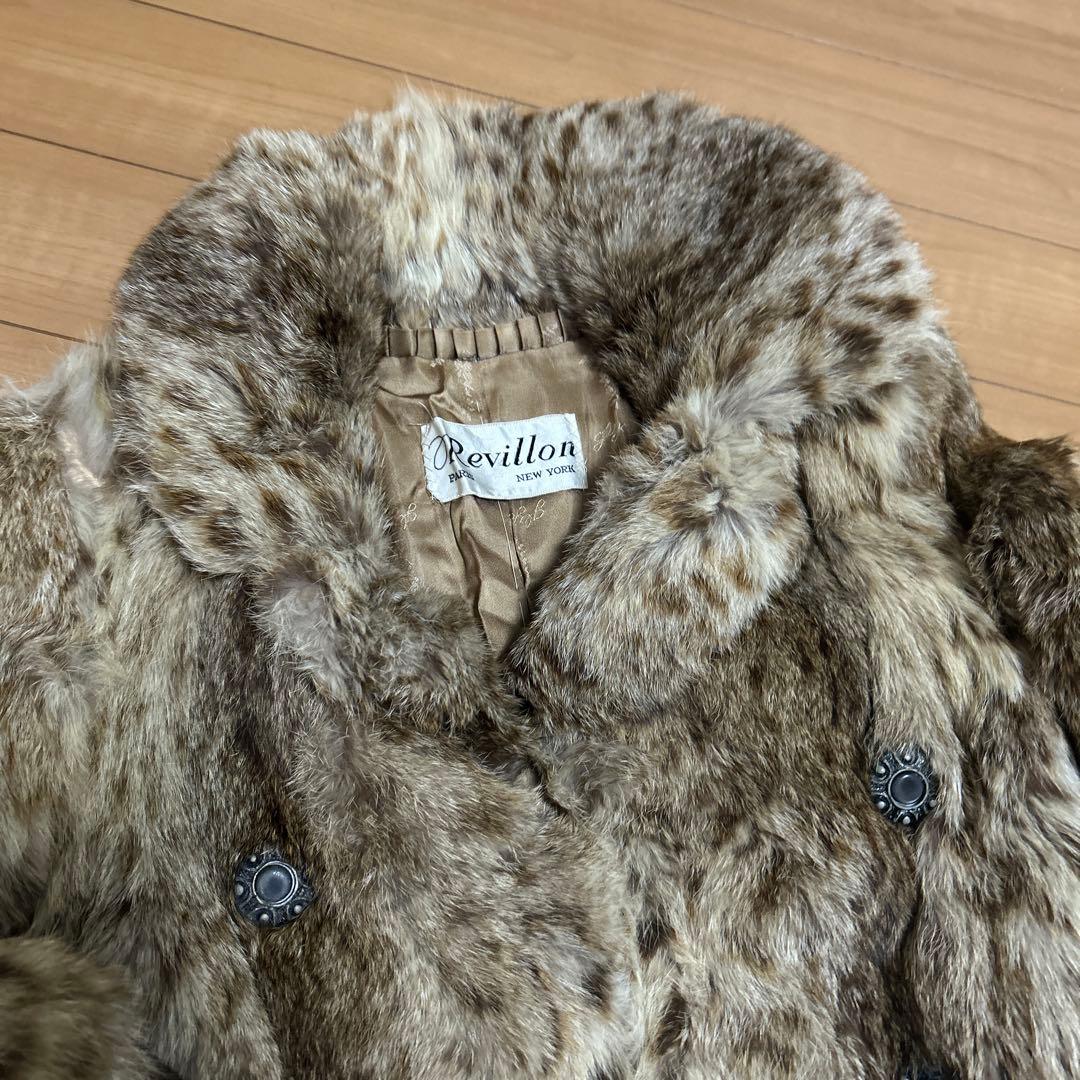 Revilldn レヴィヨン ファーコート　毛皮　ロング　ブラウン