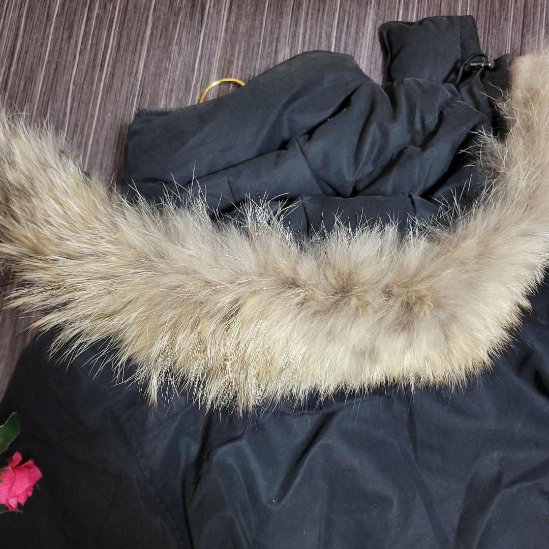 モンクレール　モッズコート　ロング　ダウン　ジャケット　ファー付き　ブルゾン