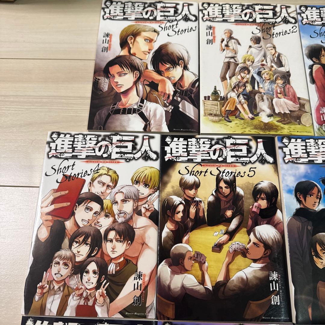 進撃の巨人　ショートストーリーズ+ビギニング+エンディング+DVD特典4冊