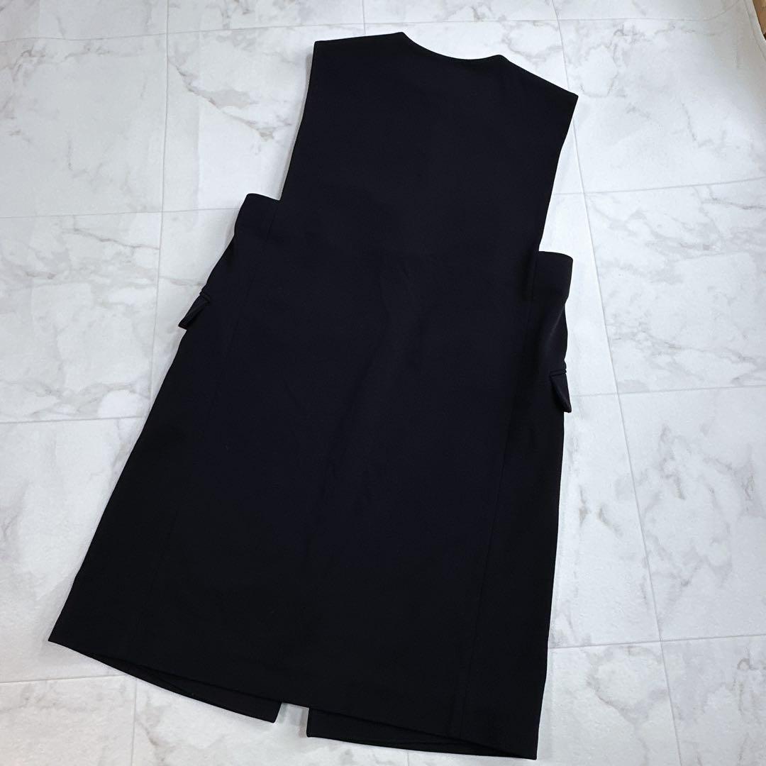 ボールジィTOMORROWLAND ドライアムンゼン クルーネックロングジレ　紺