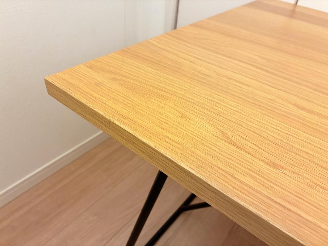 無印良品 木製 折りたたみテーブル オーク材 突板 デスク 幅120cm