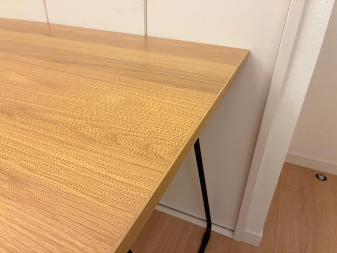 無印良品 木製 折りたたみテーブル オーク材 突板 デスク 幅120cm