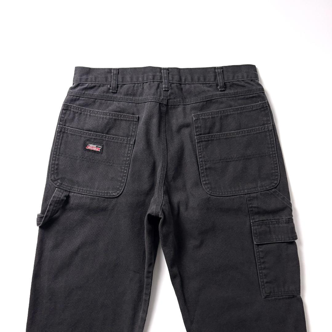 ディッキーズ ダブルニー ブラック ペインターパンツ W34 L32