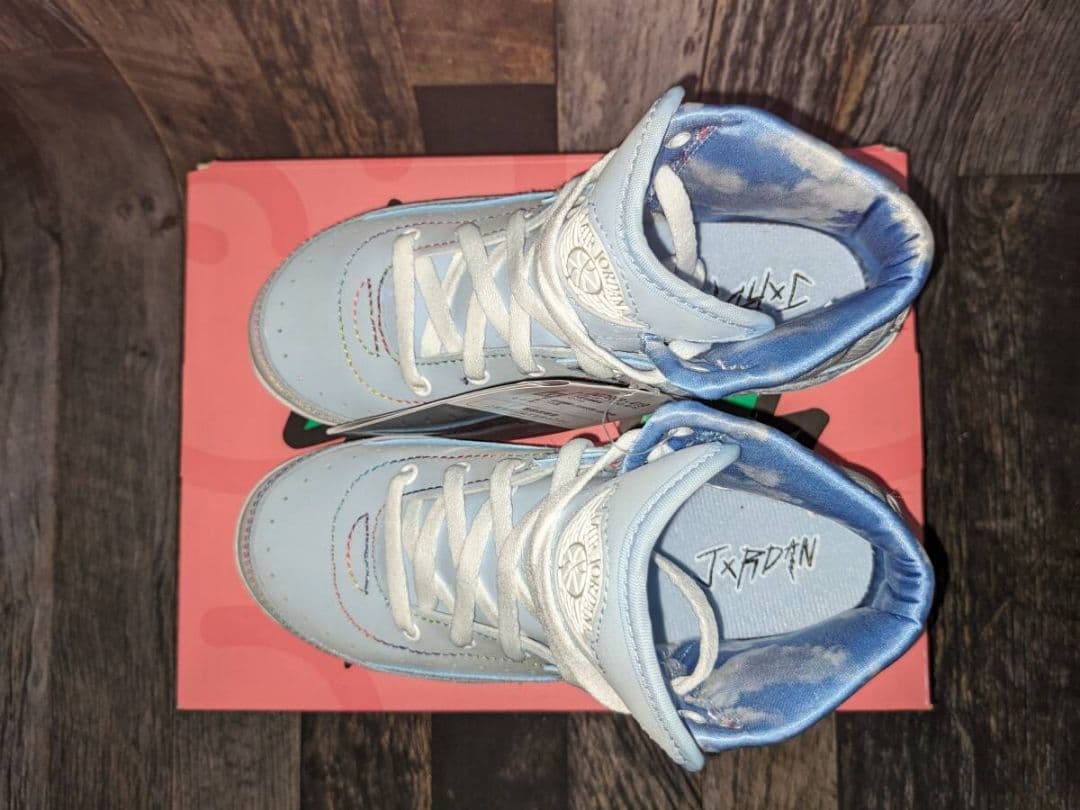 19cm ナイキ ジョーダン 2 レトロ PS Jバルヴィン 青/スカイブルー