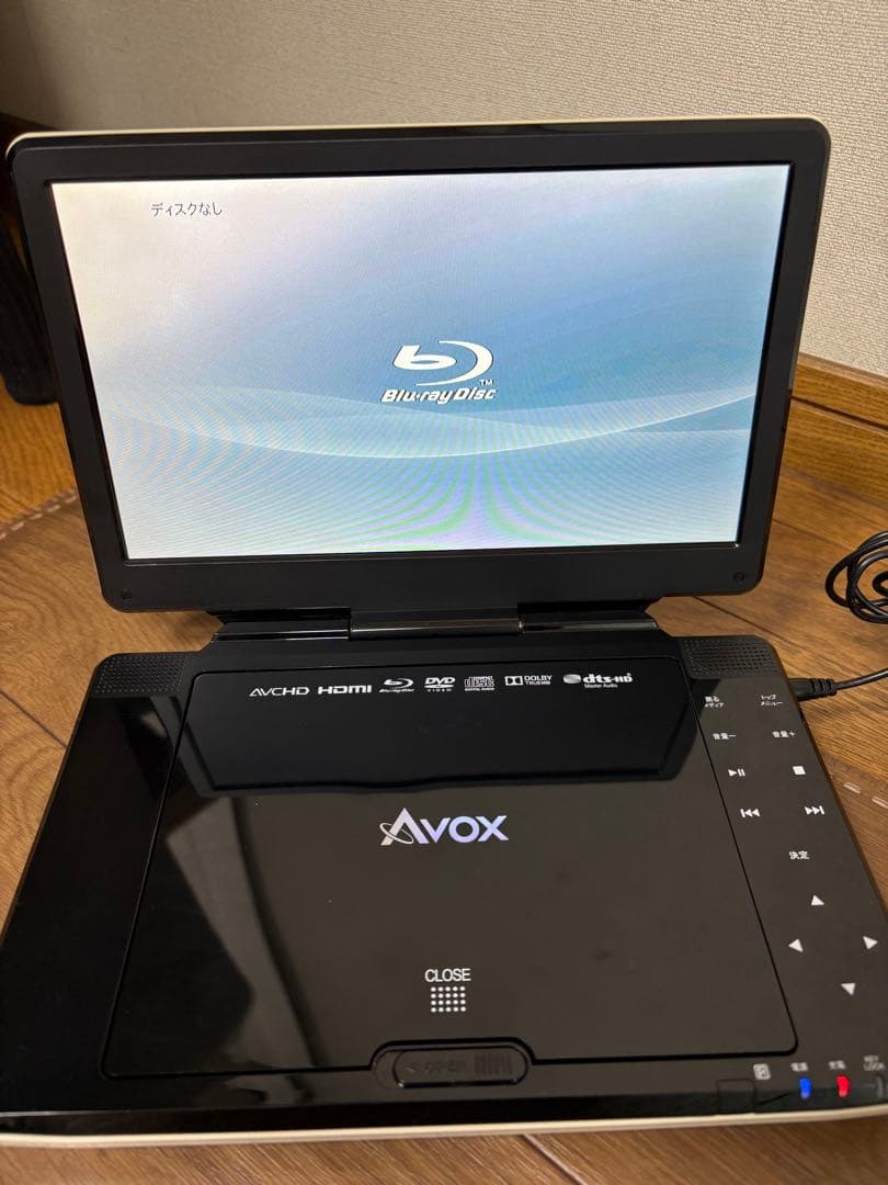 Avox ポータブルブルーレイプレーヤー APBD-1030HW