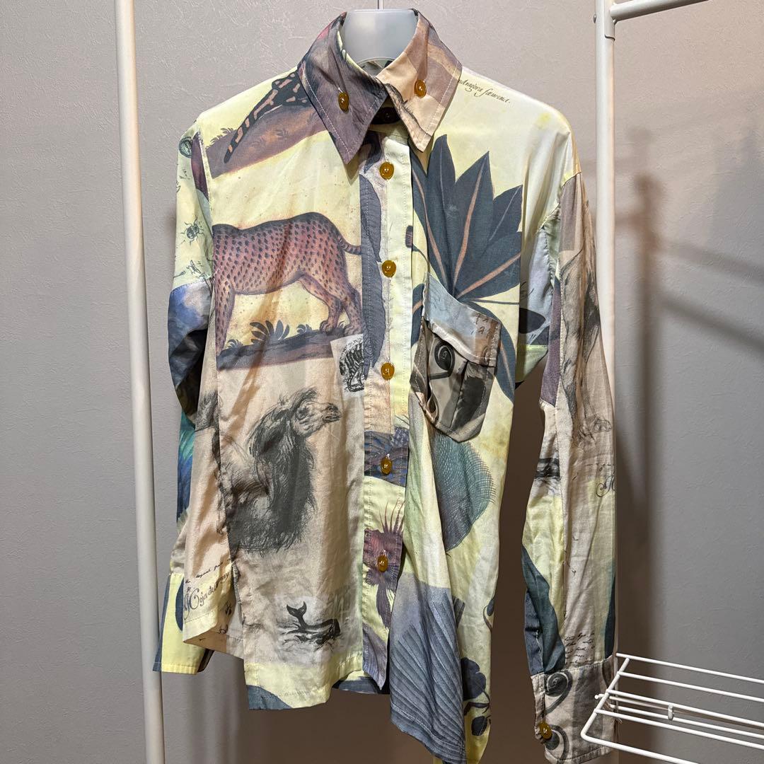 y*⁎様 ヴィヴィアンウエストウッド アニマル柄 長袖シャツ 変形シャツ ヴィン