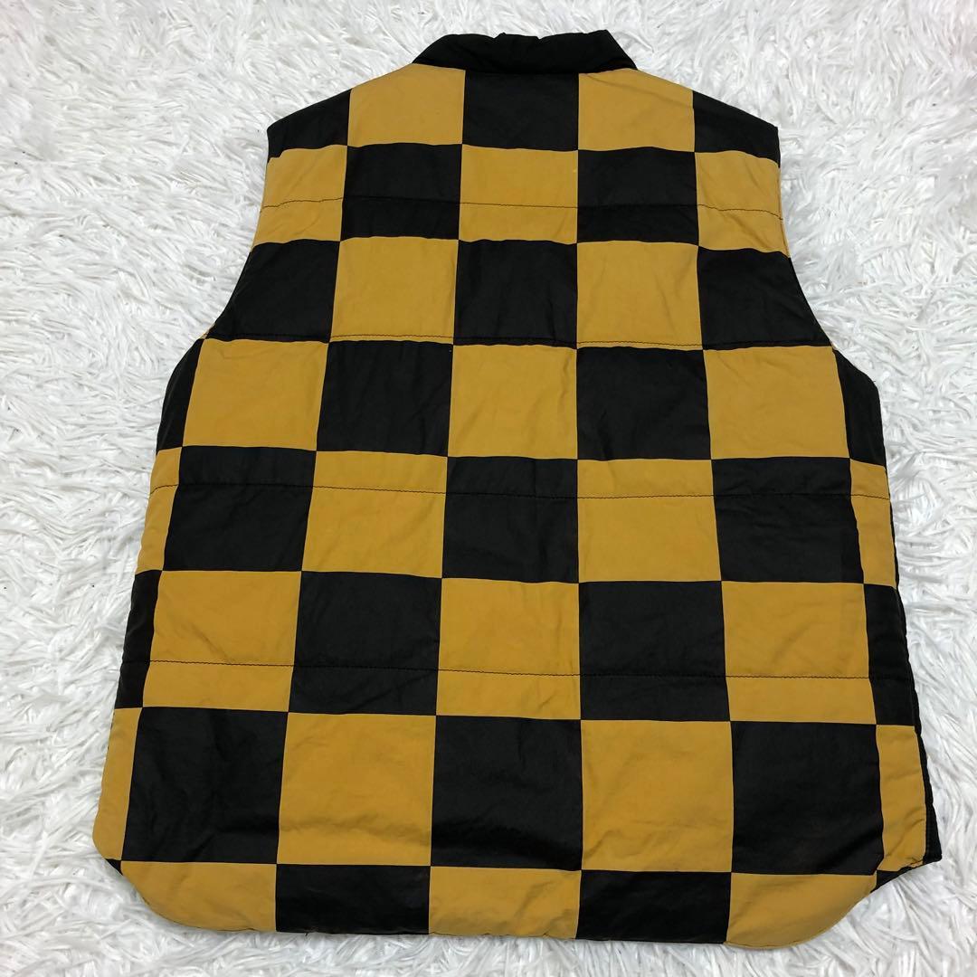 neighborhood ベスト　チェッカー　イエロー×ブラック　リバーシブル