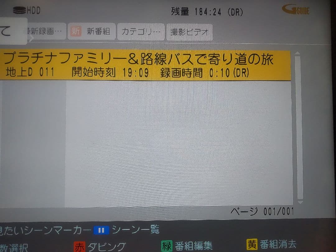 パナソニック　DIGA DMR―UBZ2020 2TB プチメンテ済み