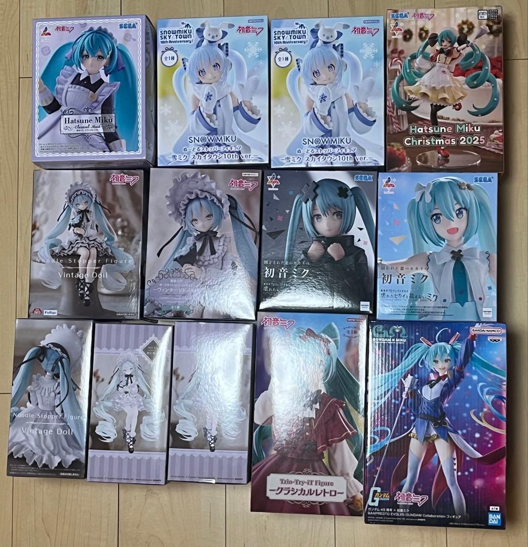 初音ミク フィギュア まとめ売り 13体 ヴィンテージミク 雪ミク ガンダムミク