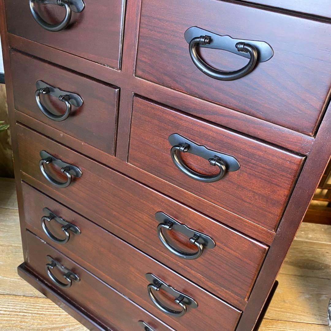 専用☆民芸家具桐材多引き出しチェスト二点