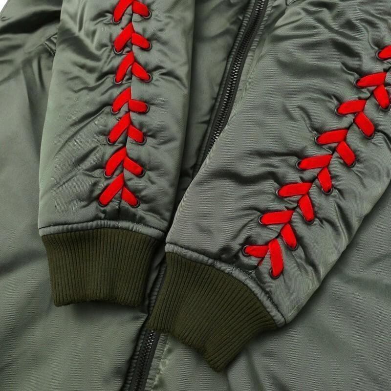 AS65 アエセッサンタチンクエ MA-1 ロング コート ジャケット カーキ