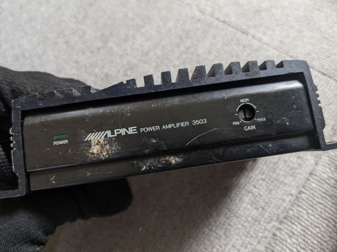 ジャンク品 ALPINE 7292JS カセットデッキ パワーアンプ 3503