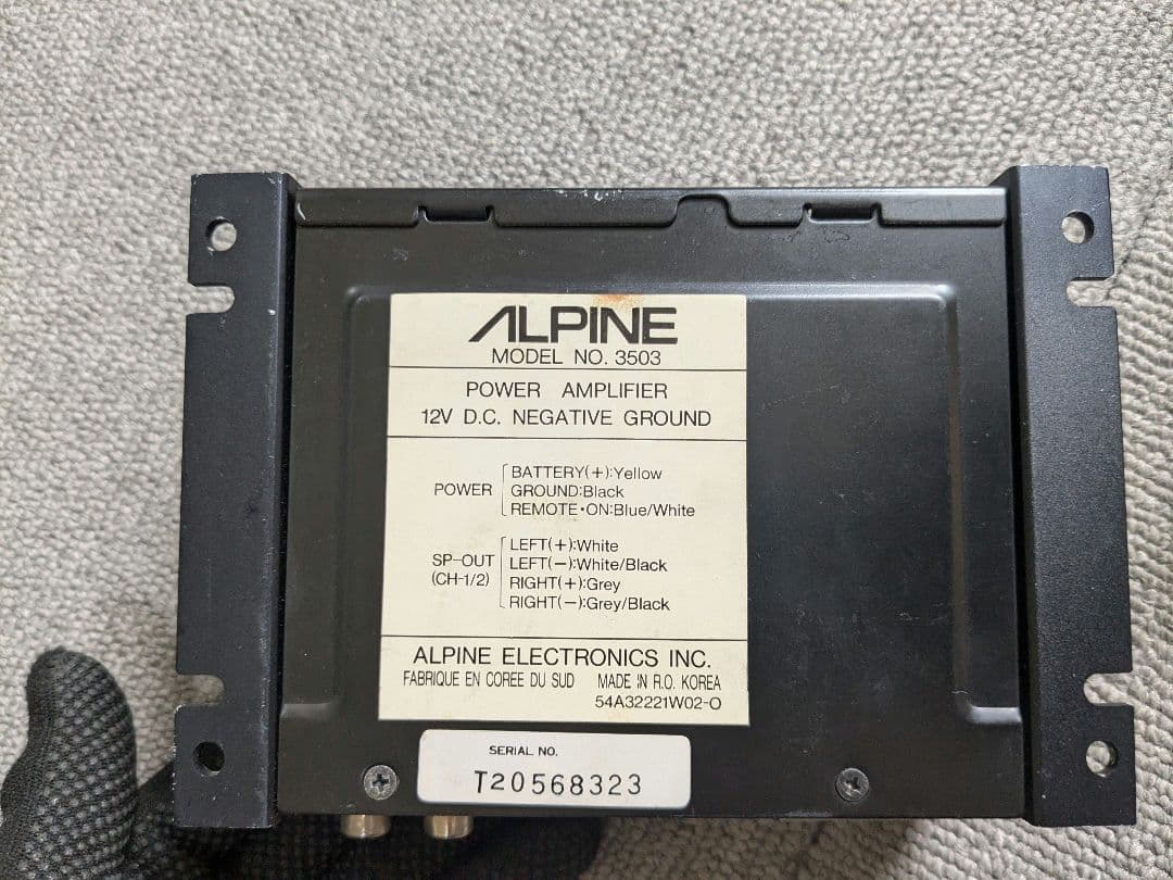ジャンク品 ALPINE 7292JS カセットデッキ パワーアンプ 3503