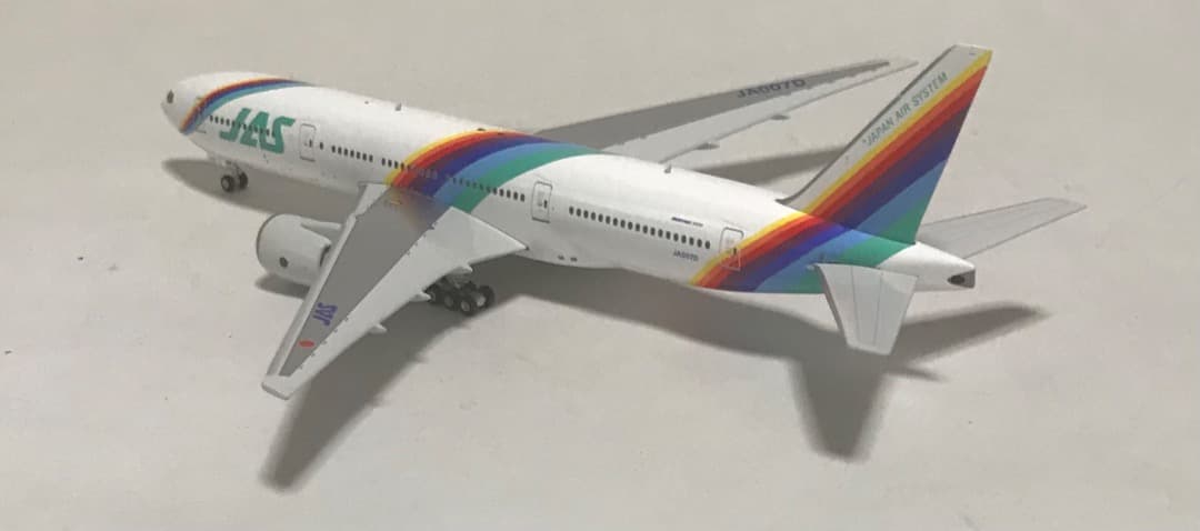 航空機・ヘリコプター JAS B777-200 JA007D Rainbow