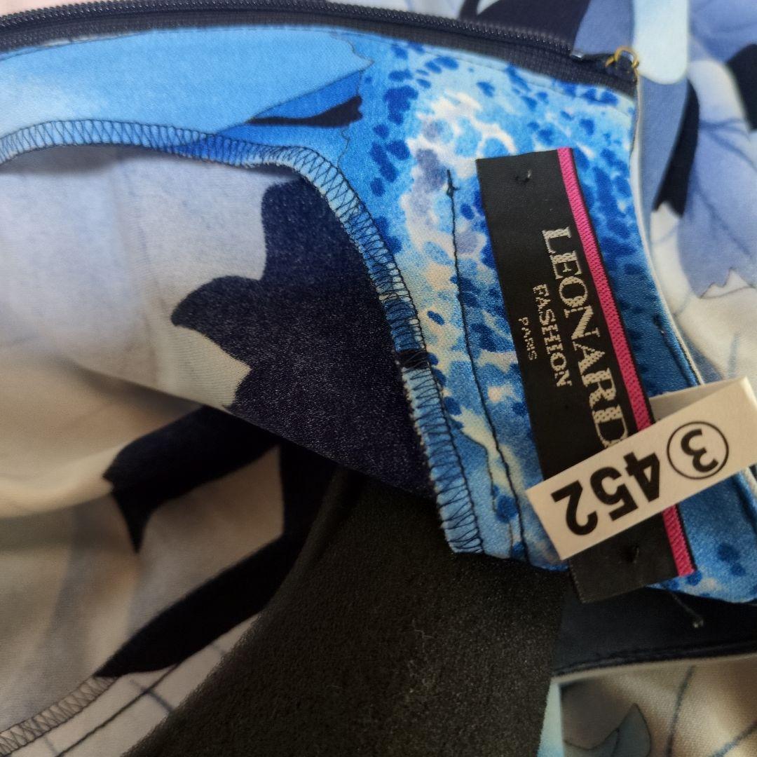 レオナール　大きいサイズ　人気花柄 半袖チュニックのみ