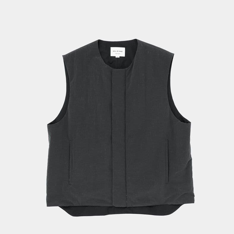 STILL BY HAND シンサレートベスト サイズ48　ブラック