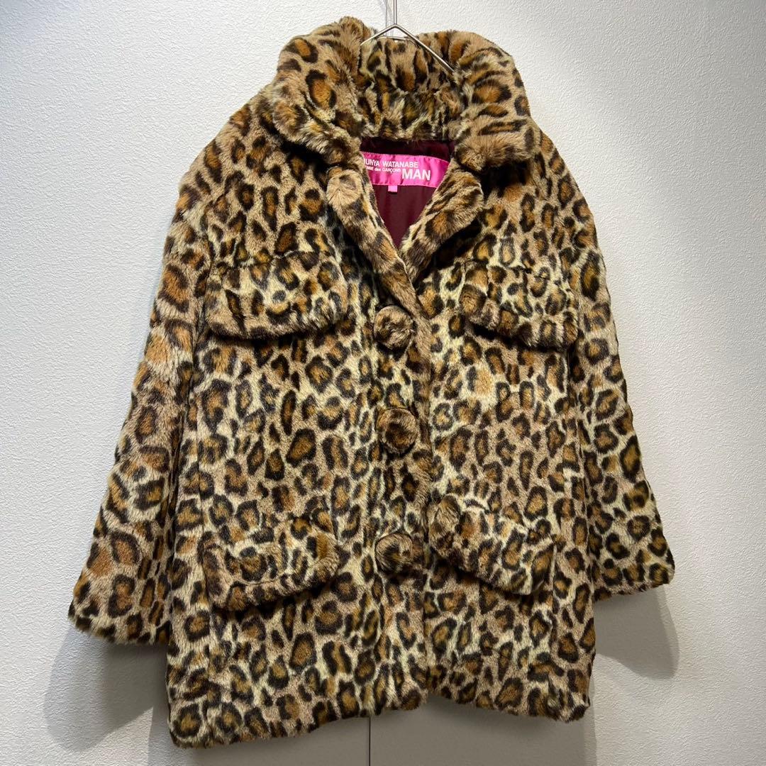 美品 04年製 ジュンヤワタナベ コムデギャルソンマン レオパード ジャケット