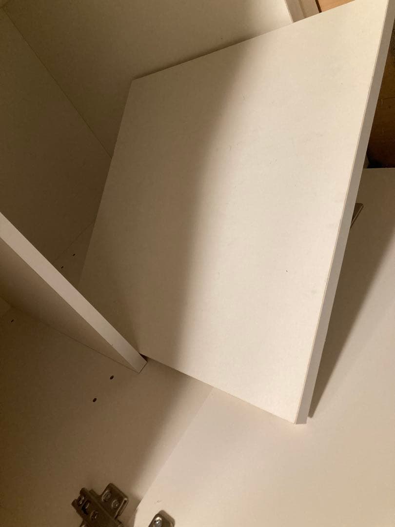 ニトリ　キッチン　カウンター　ボード　白　食器棚　収納　インテリア　引き出し