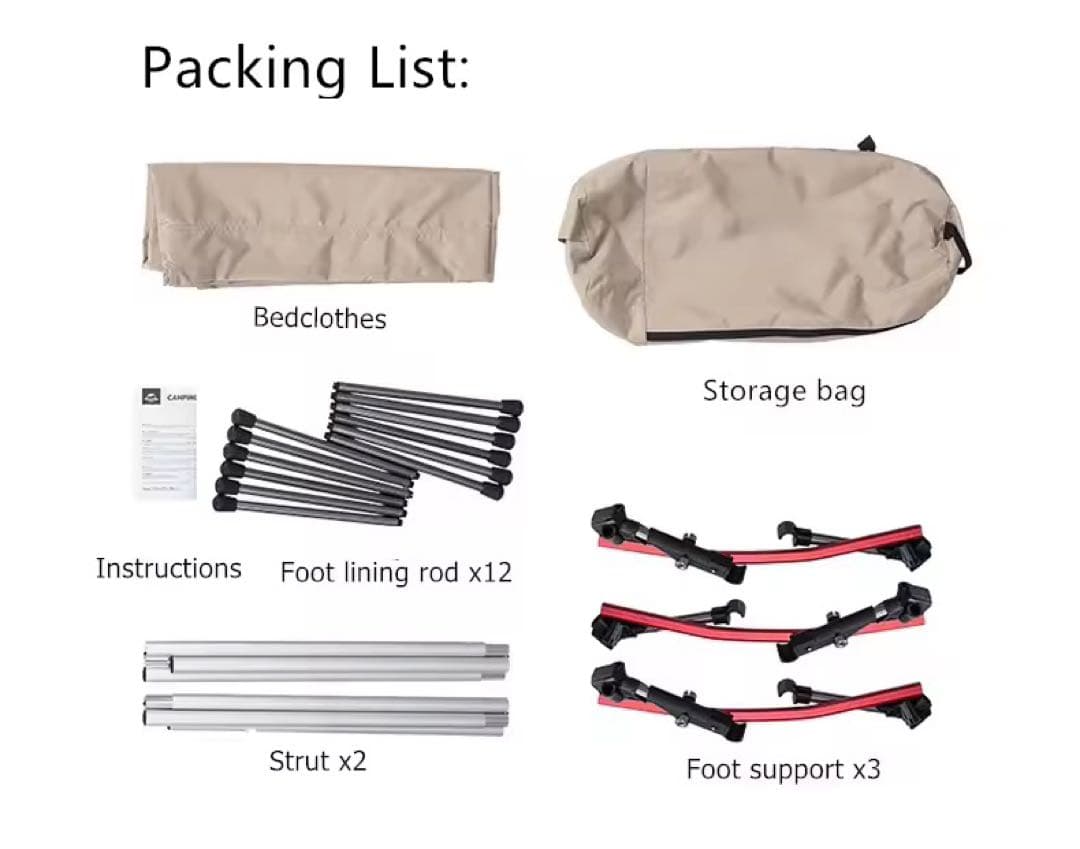 Soomloom コットテント 軽量 ツーリングテント　登山テント　ソロテント