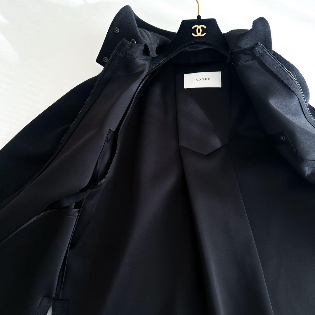 【完売品】ADORE スポンディッシュ ボンディング ブルゾン 黒 美品