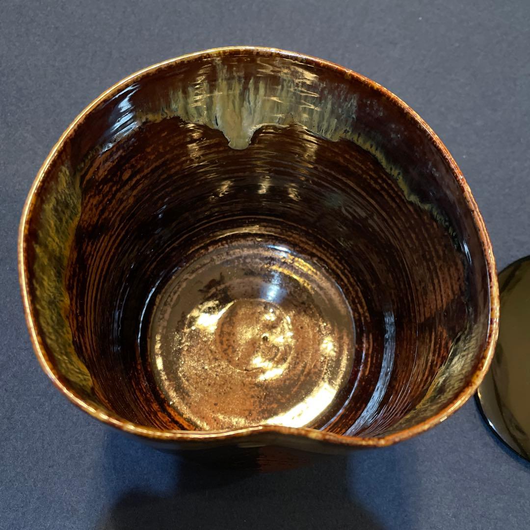 遠州七窯の一つでもある『高取焼の水指』【鬼丸 雪山】の作品です。共箱※美品茶道具