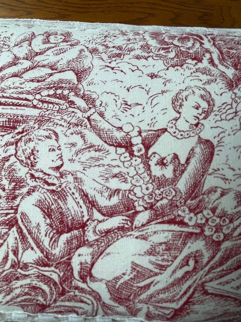 カルトナージュボックス　レアなアンティーク生地