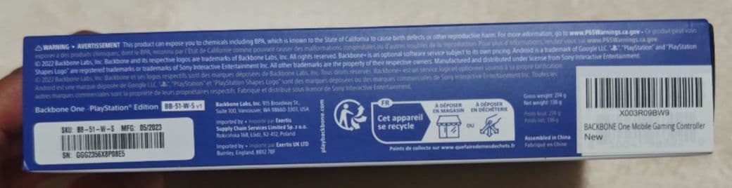 Backbone One PlayStation版コントローラ 初代USB-C