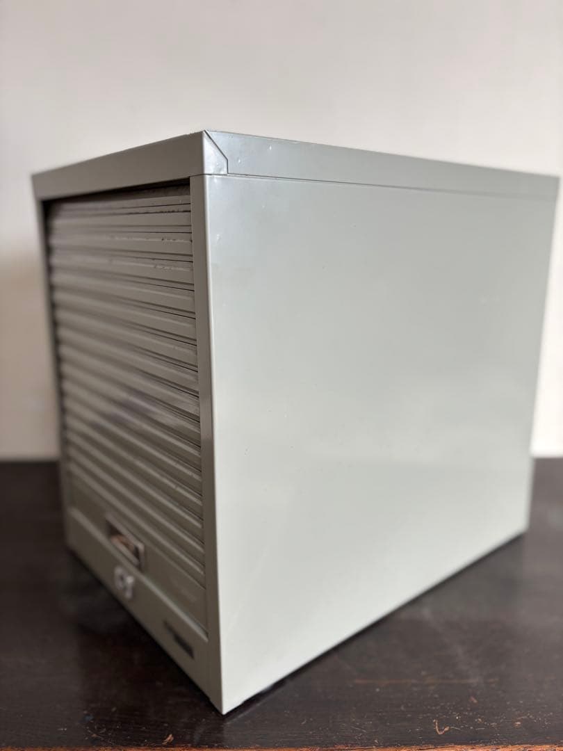 昭和レトロ PLUS 5段 スチール製レターケース 引出し 書類ケース 収納棚