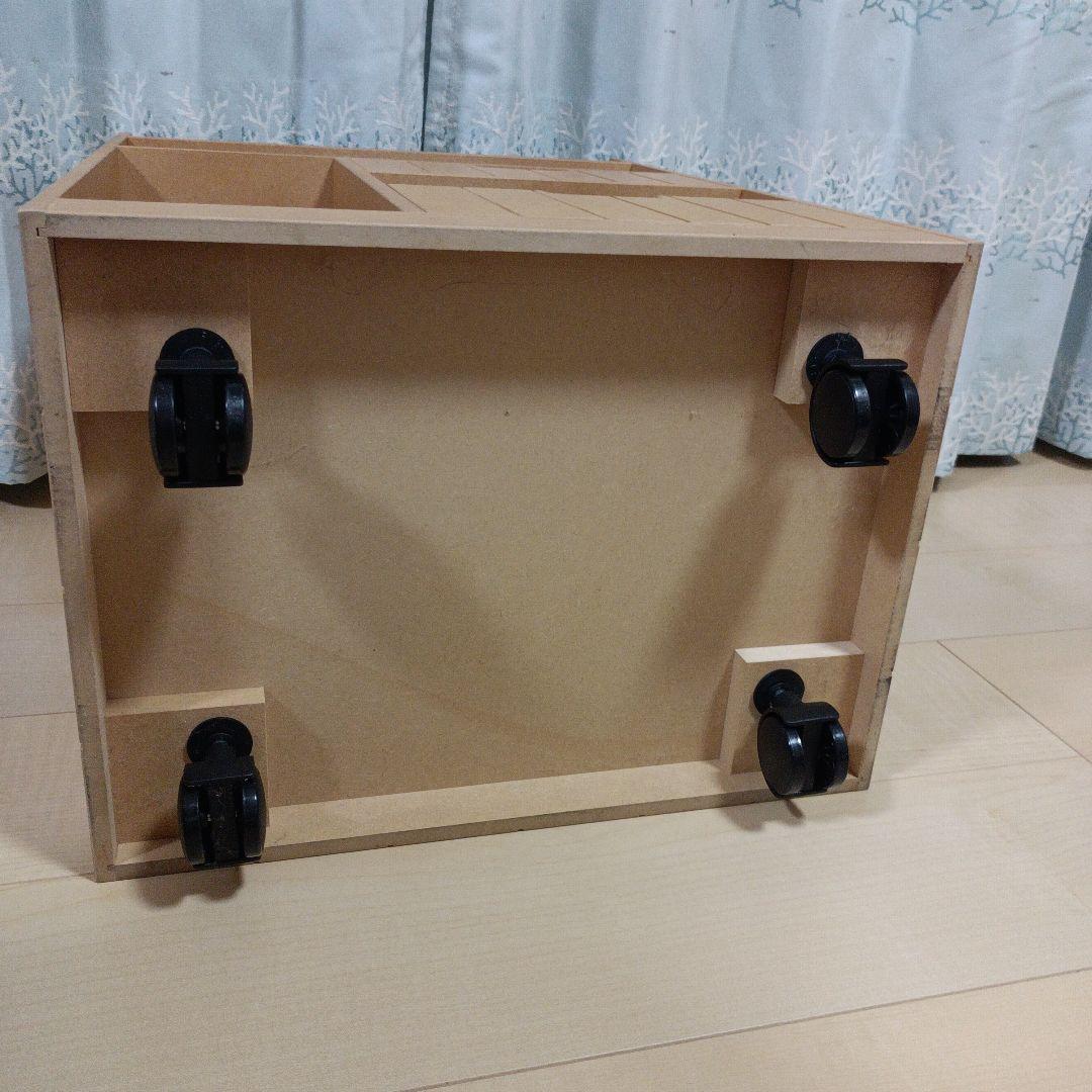 [美品]　隠せるリビング整理ワゴン