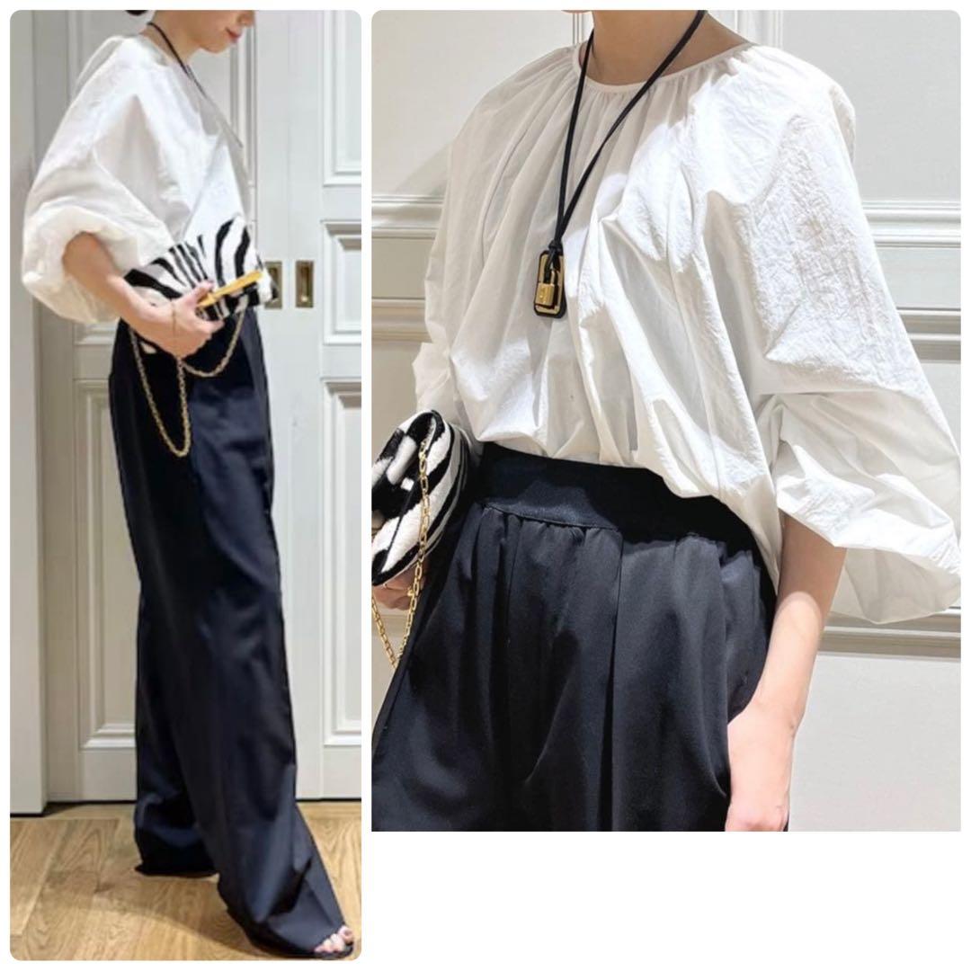 美品▲Deuxieme Classe///ラグランスリーブブラウス▲ホワイト