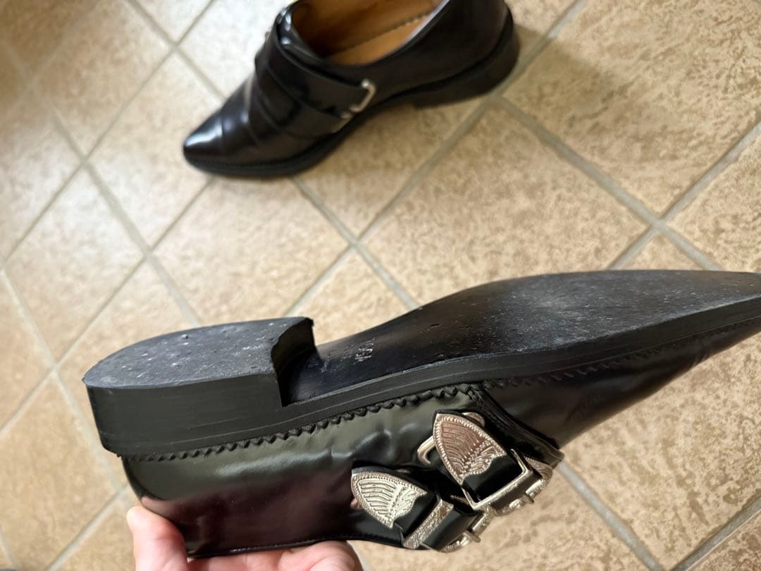 【今だけ‼️】TOGA 2バックル ウェスタン オックスフォード