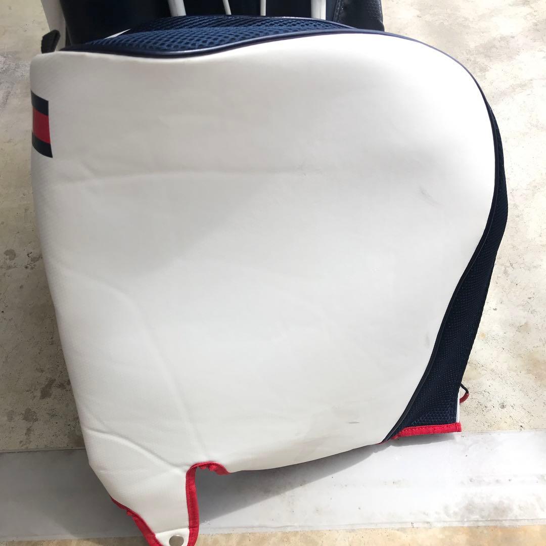   ゴルフ　ゴルフバッグ ネイビー/ホワイト/レッド